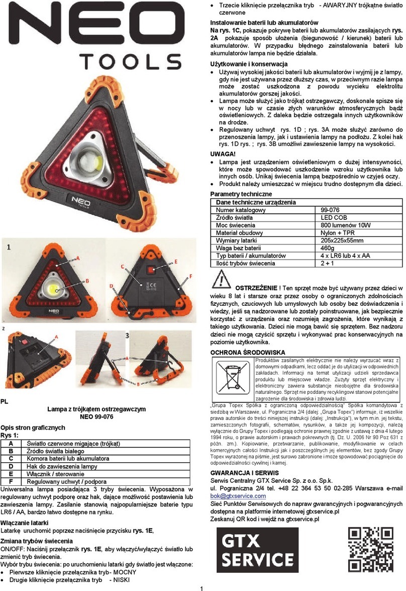 NEO TOOLS NEO 99-076 User manual