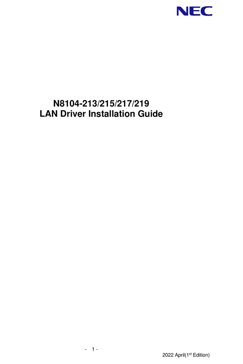 NEC N8104-213 User manual