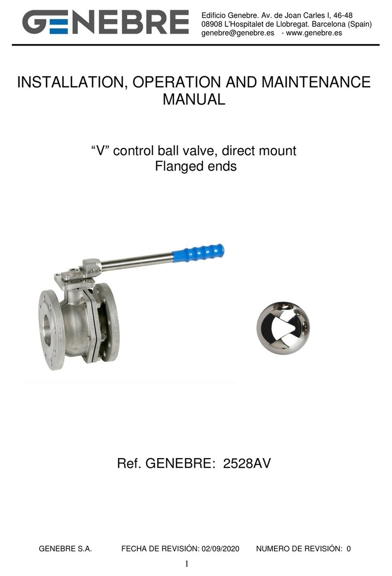 Genebre 2528AV User manual Genebre 2528AV User manual