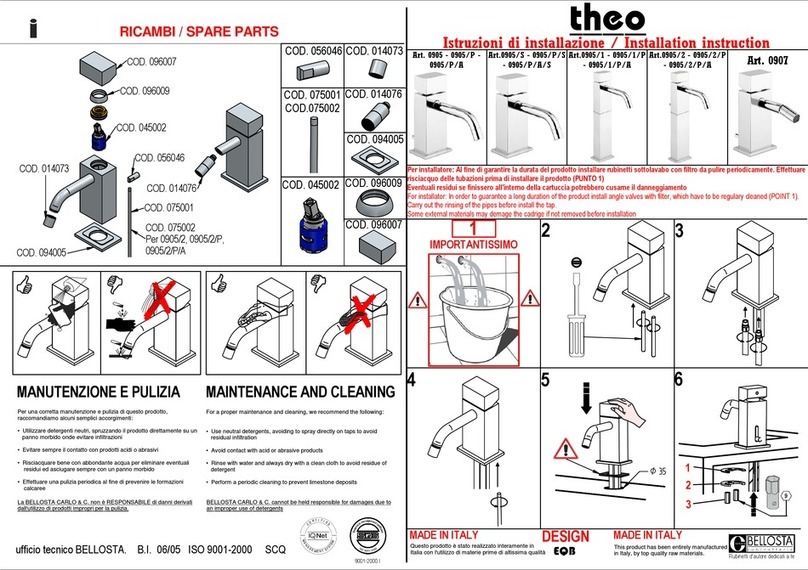 BELLOSTA THEO 0905 User manual