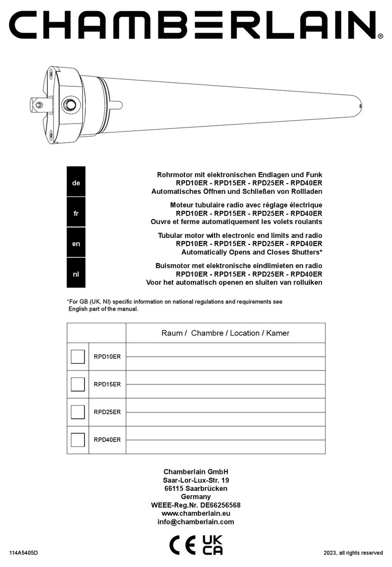 Chamberlain RPD15ER User manual