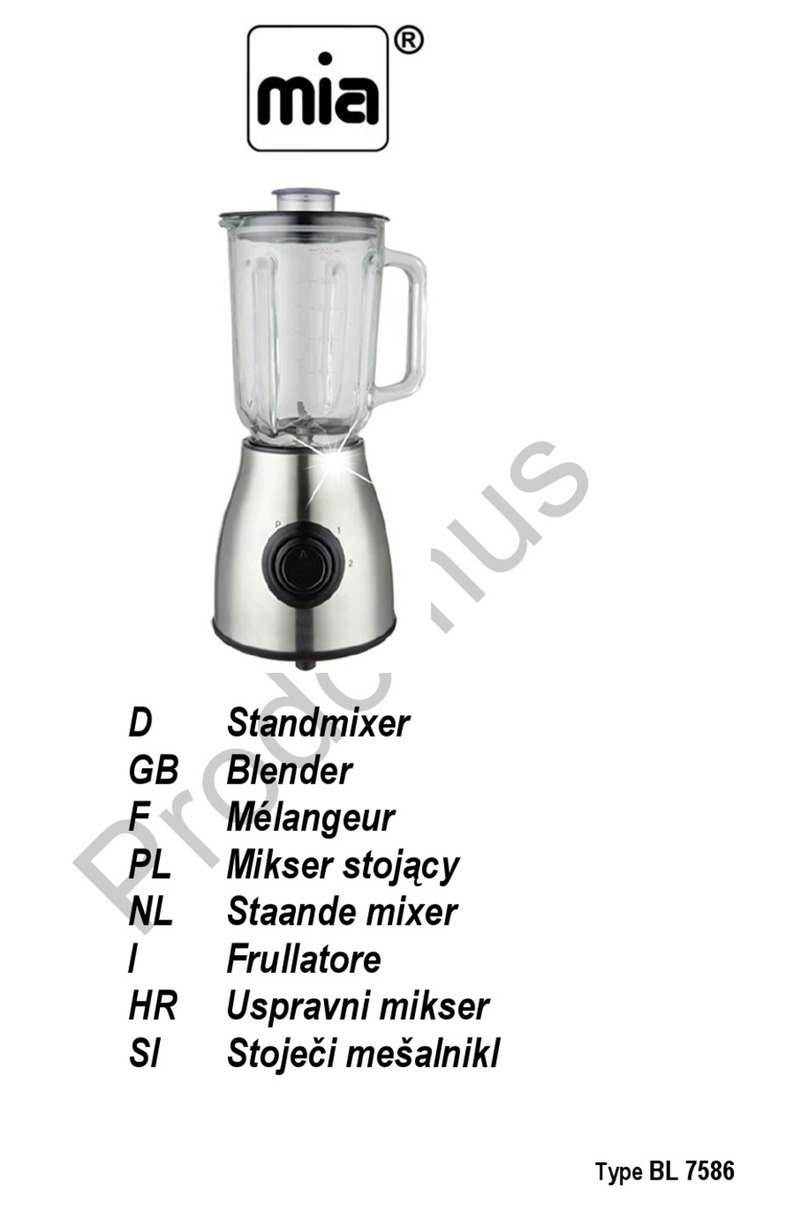 MIA BL 7586 User manual