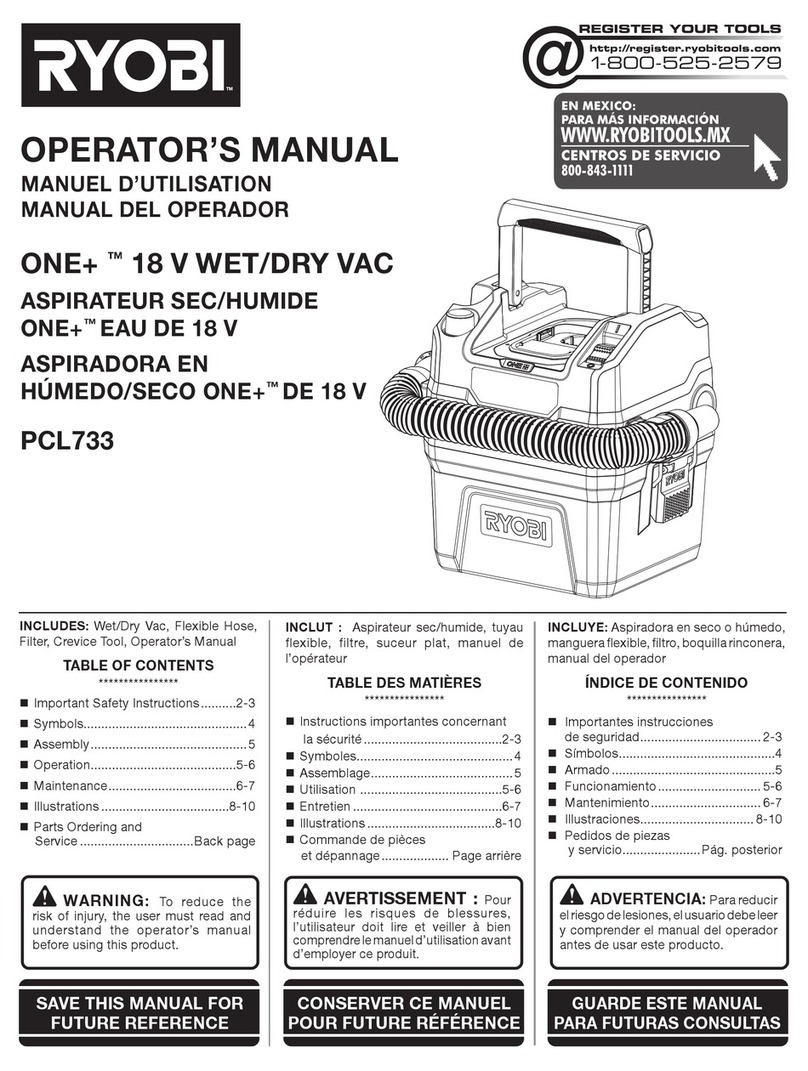 Ryobi ONE+ PCL733 User manual