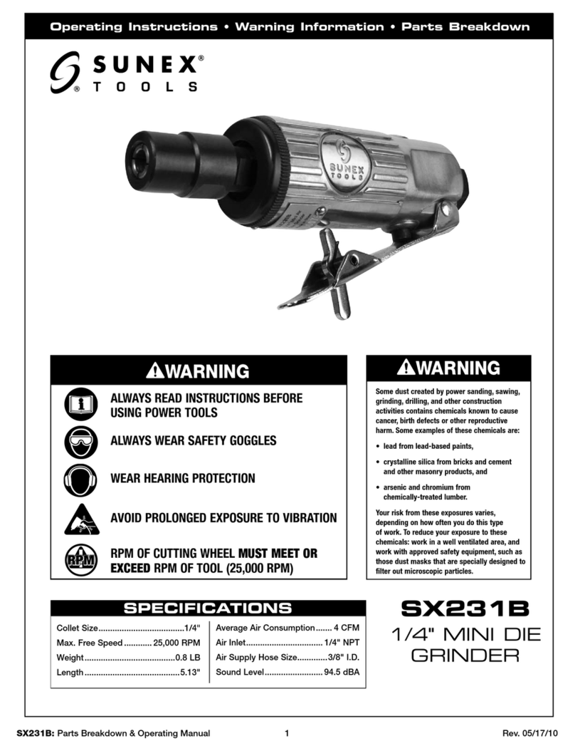 Sunex Tools SX231B User manual