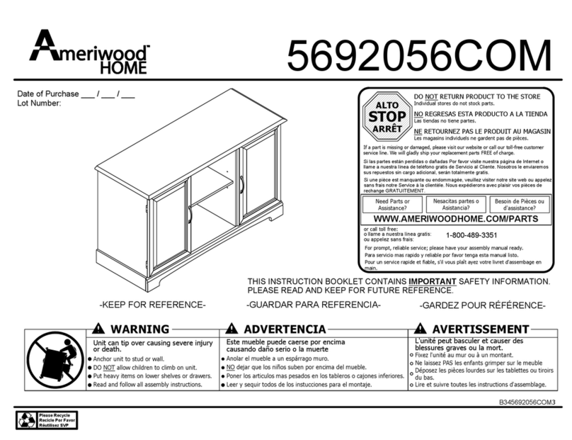 Ameriwood HOME 5692056COM User manual Ameriwood HOME 5692056COM User manual