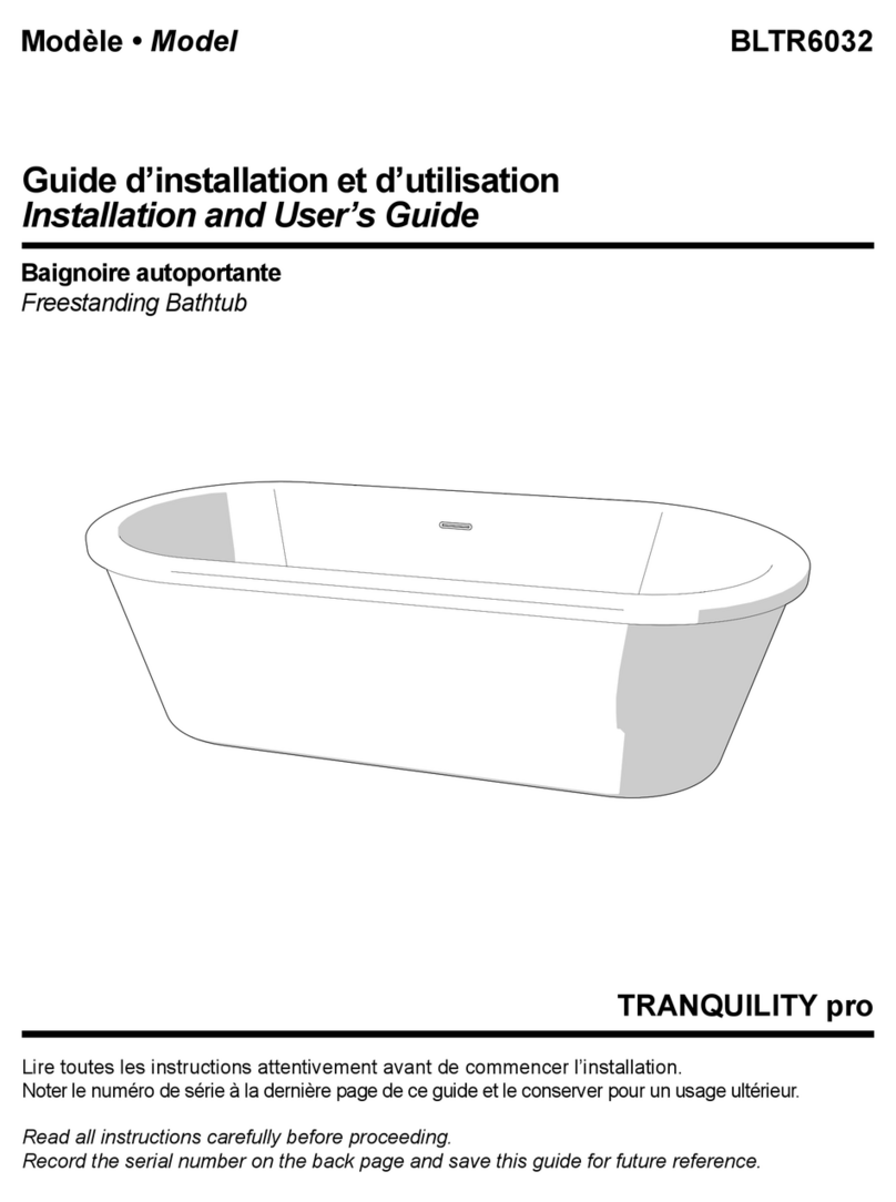 Fleurco TRANQUILITY pro BLTR6032 User manual