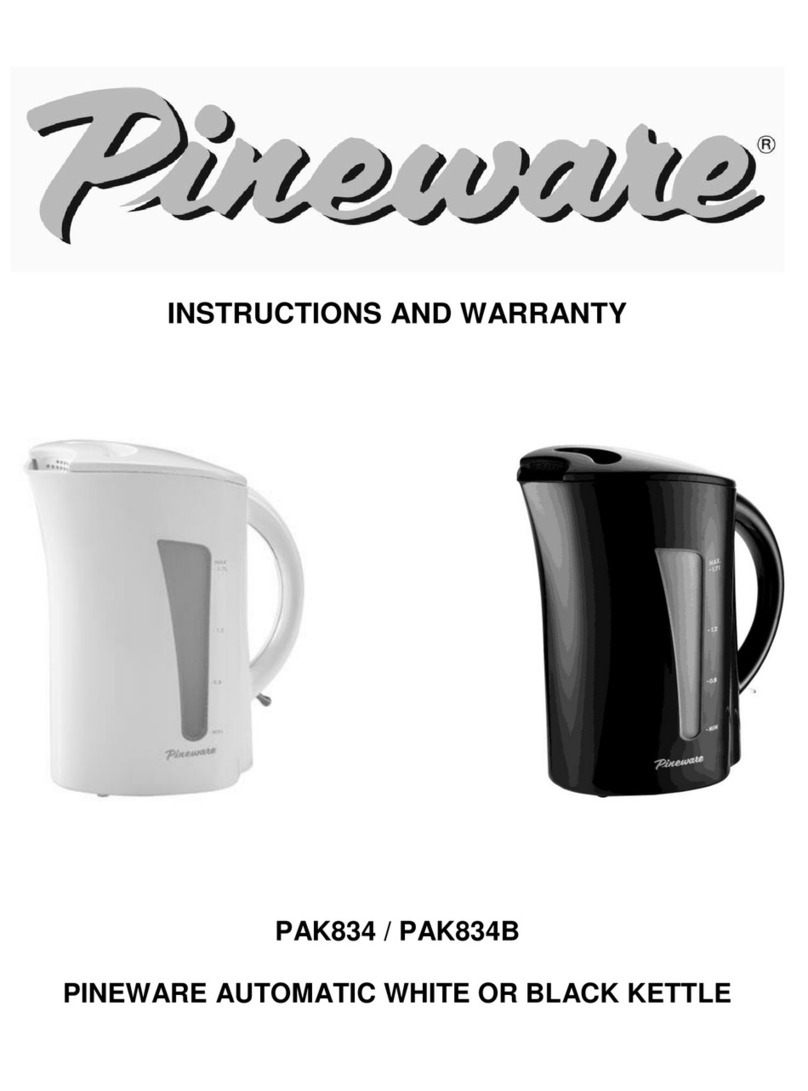 Pineware PAK834 Installation guide