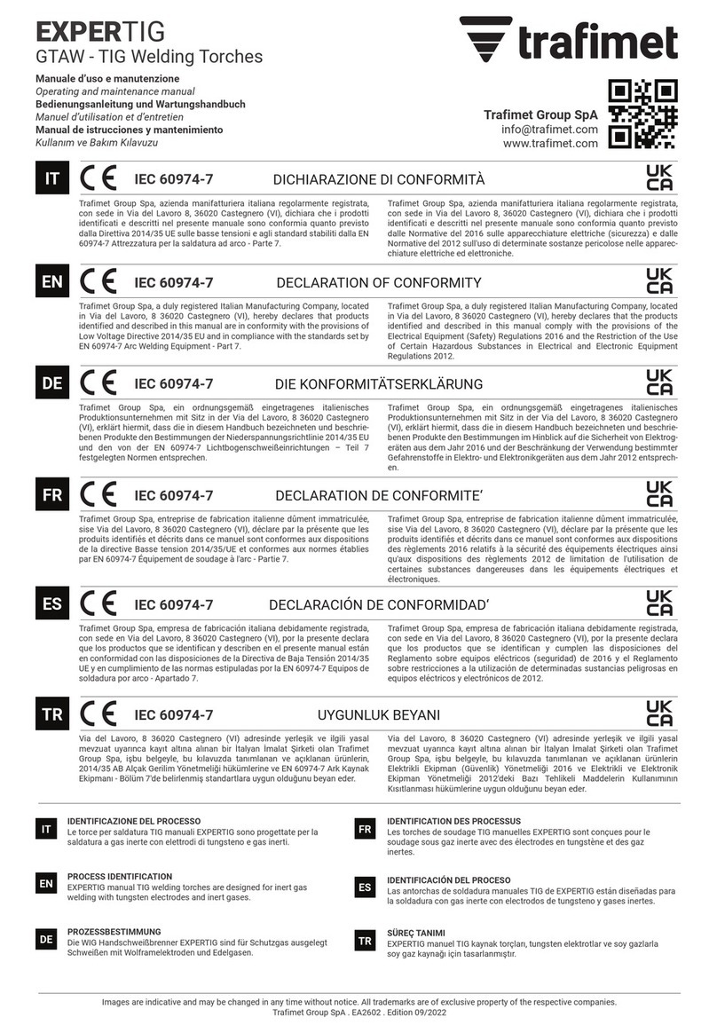 Trafimet EXPERTIG Operating instructions