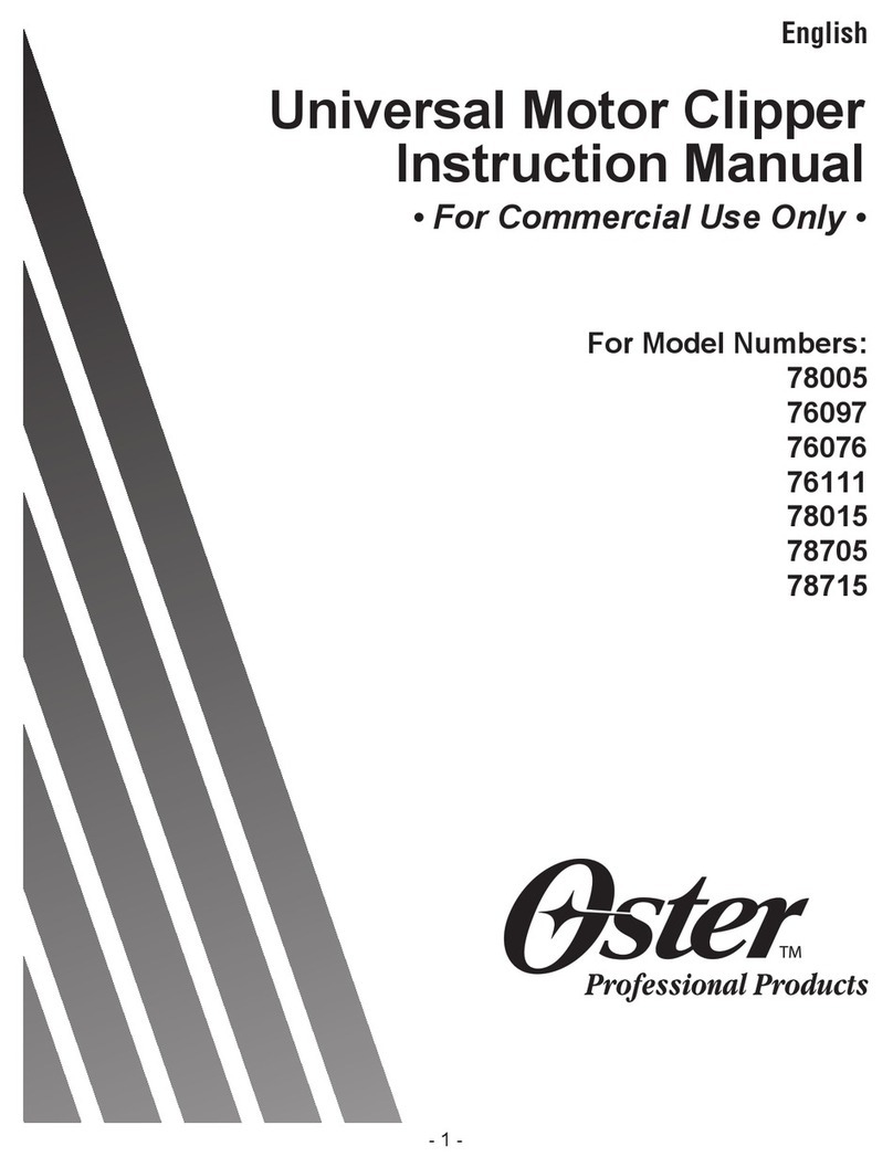Oster 78005 User manual