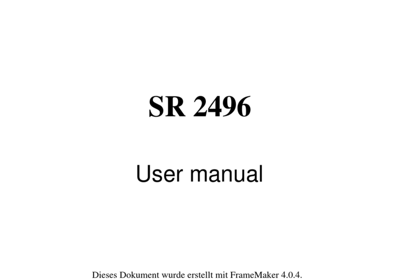 Creatix SR 2496 User manual