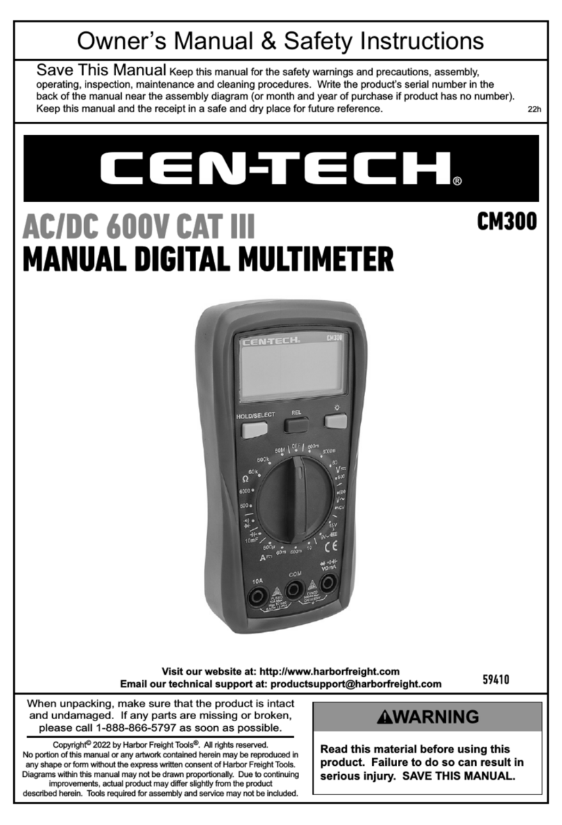 Centech CM300 User manual