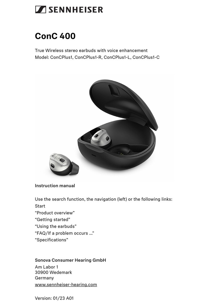 Sennheiser ConC 400 Series User manual