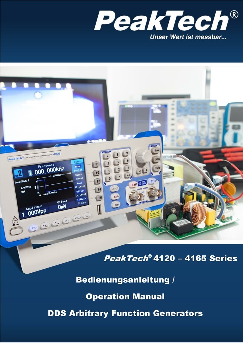 PeakTech 4165 Series User manual
