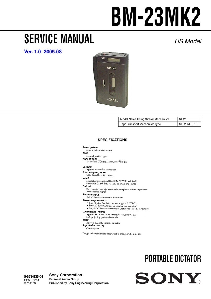 Sony BM-23MK2 User manual