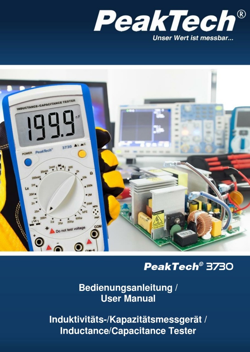 PeakTech P3730 User manual
