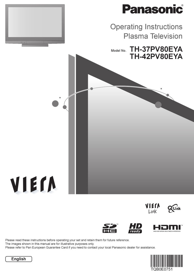 Panasonic TH-37PV80EYA User manual