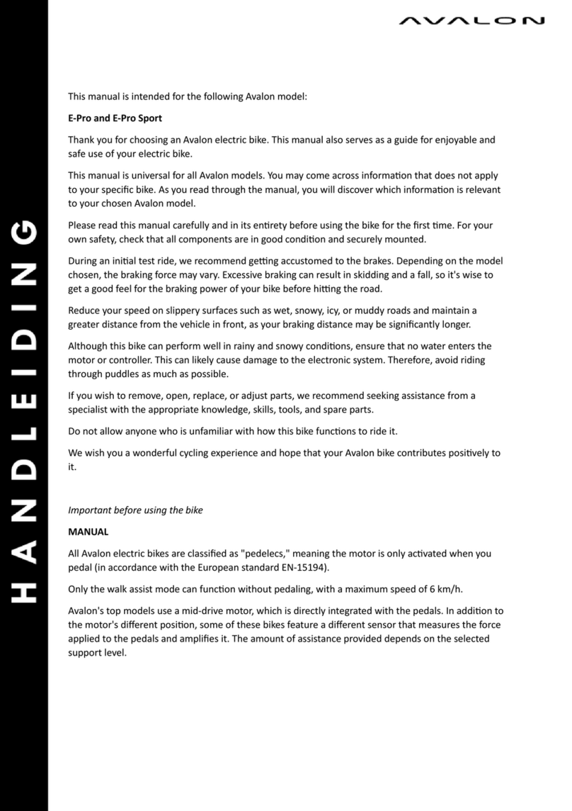 Avalon E-Pro User manual