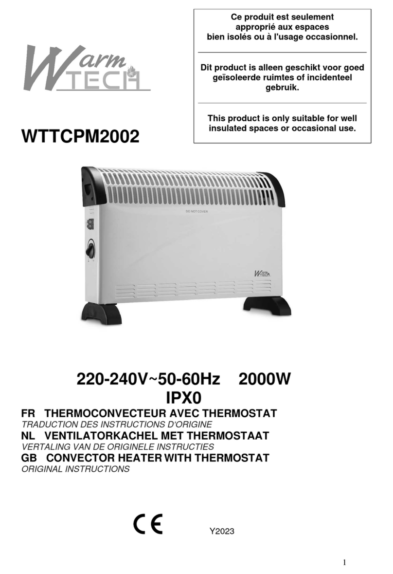 Warmtech WTTCPM2002 User manual Warmtech WTTCPM2002 User manual