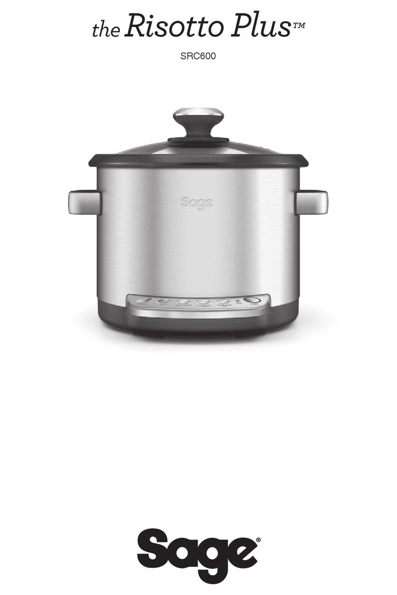 Sage the Risotto Plus SRC600 User manual