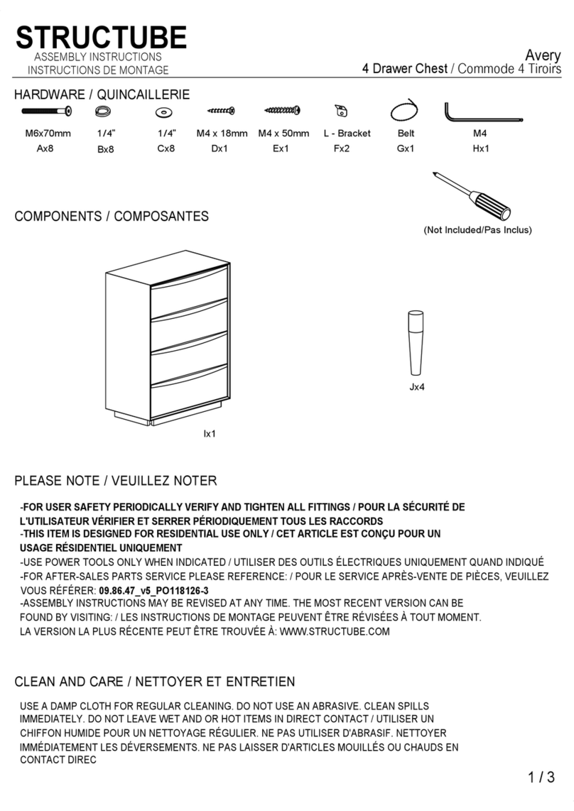 STRUCTUBE Avery User manual