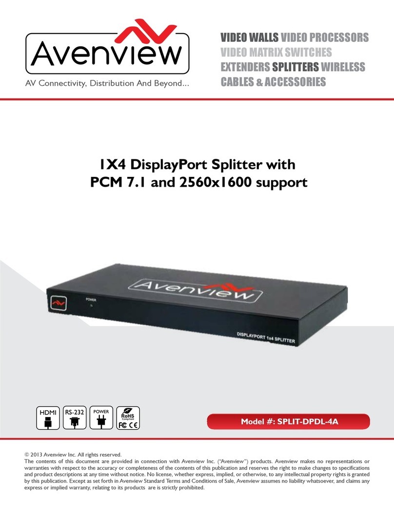 Avenview SPLIT-DPDL-4A User manual