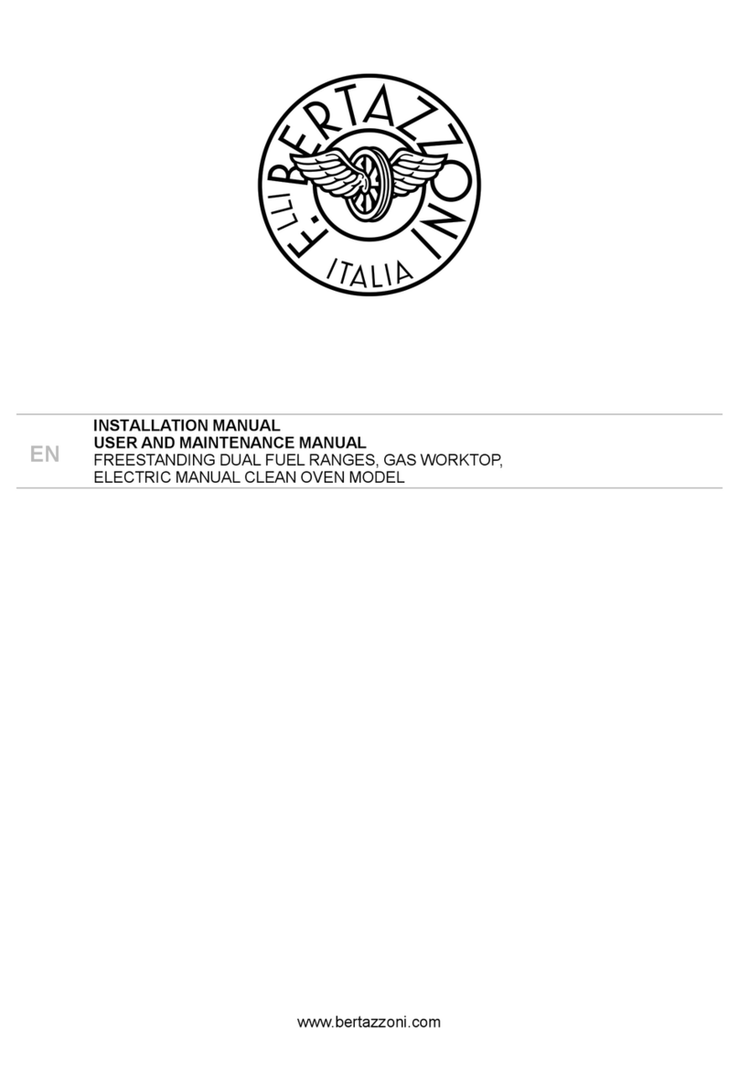 Bertazzoni MAS486GDFMXV Operating instructions