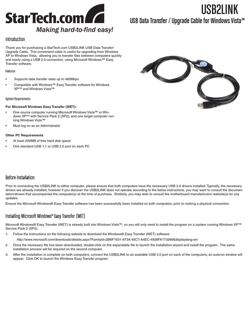 StarTech.com USB2LINK User manual