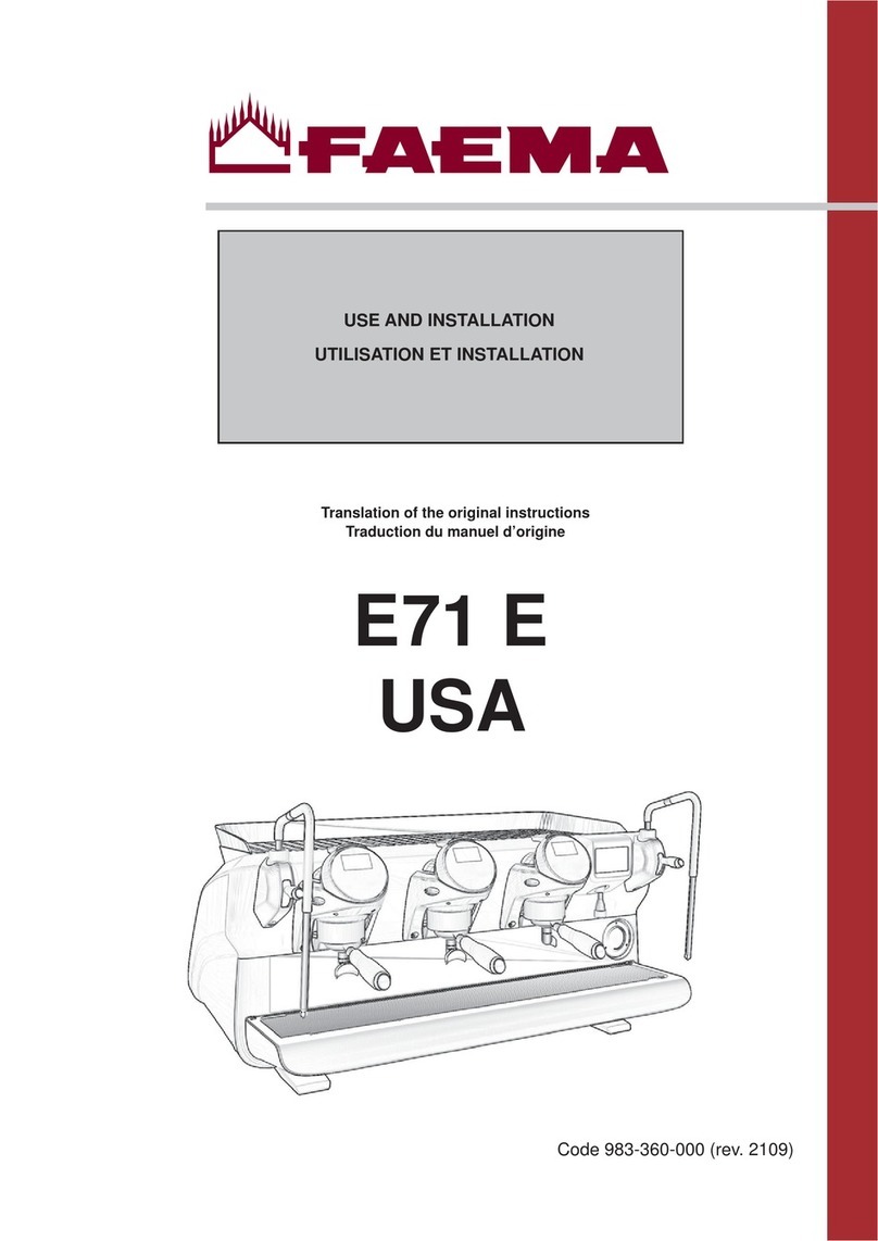 Faema E71 E Technical manual