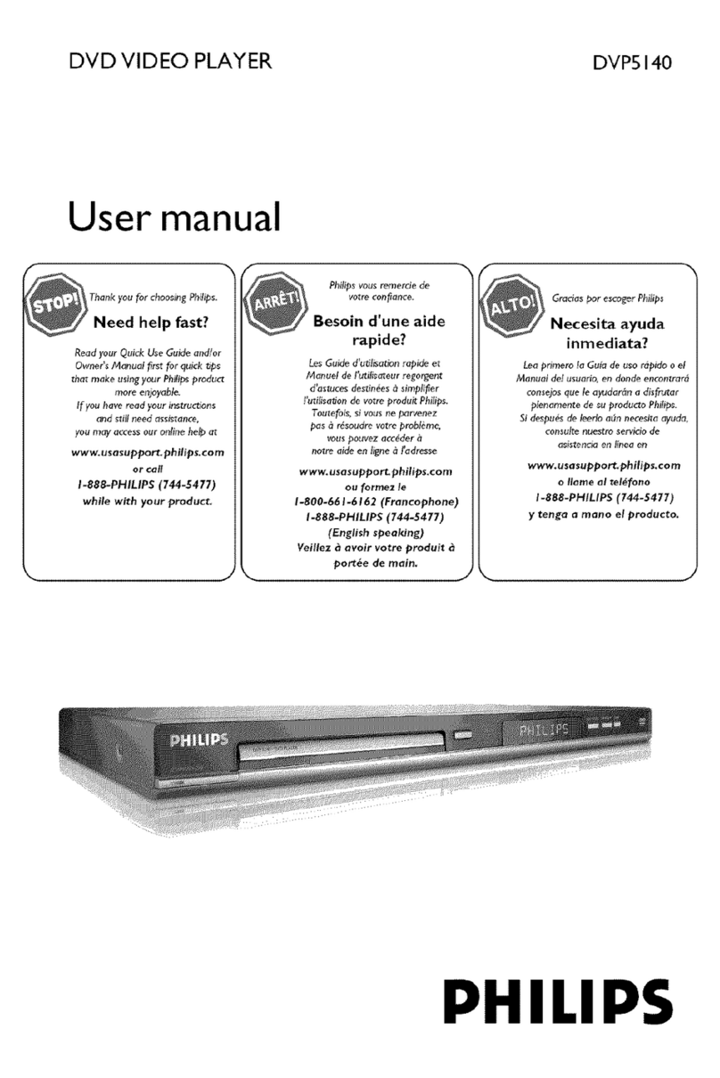 Philips DVP5140 User manual