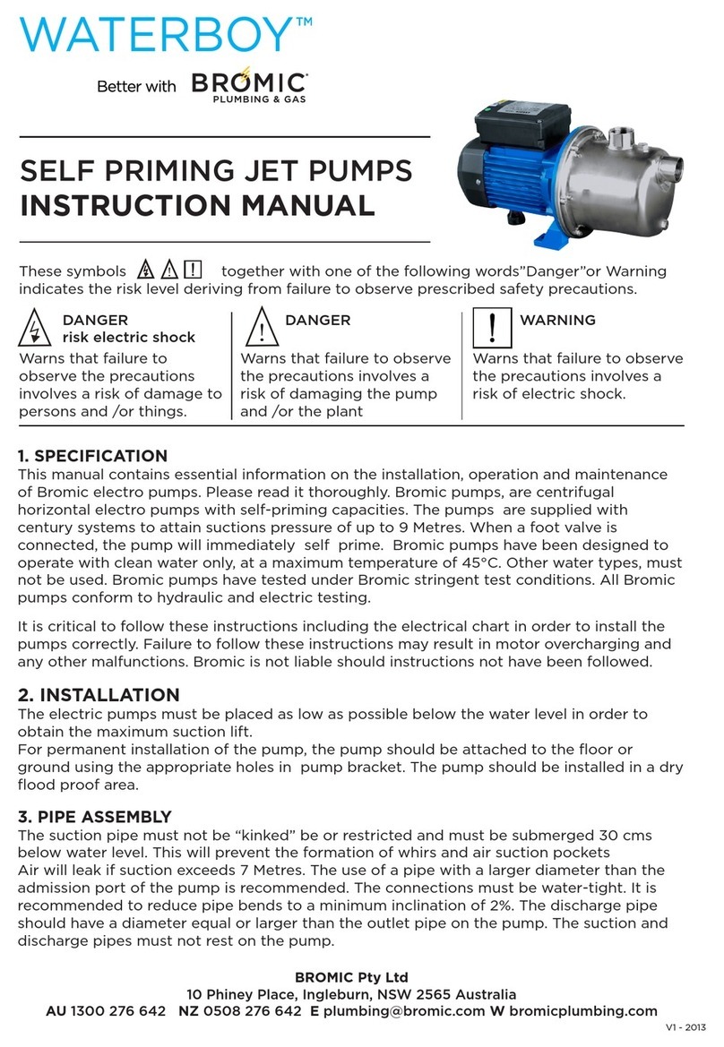 Bromic Heating WATERBOY Series User manual