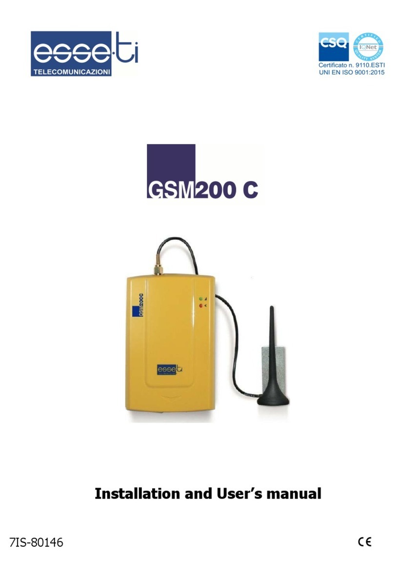 Esse-ti GSM200 C User manual