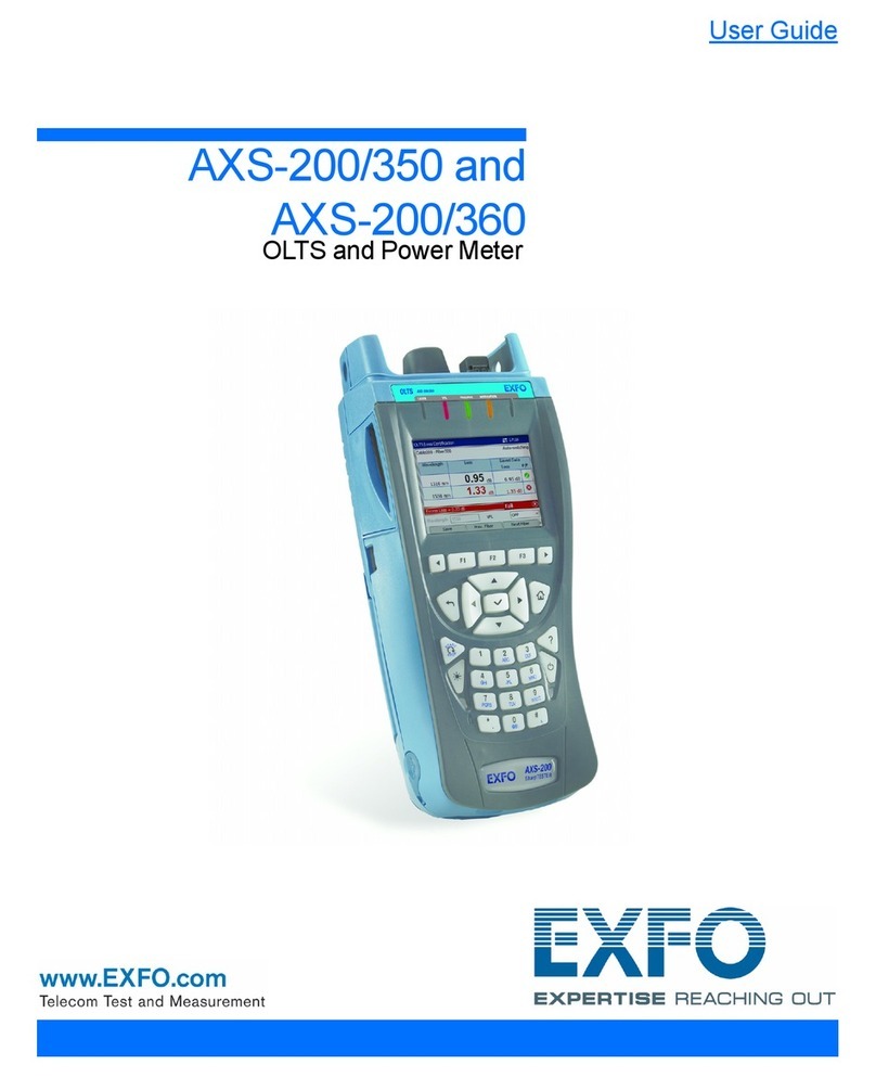 EXFO AXS-200 User manual