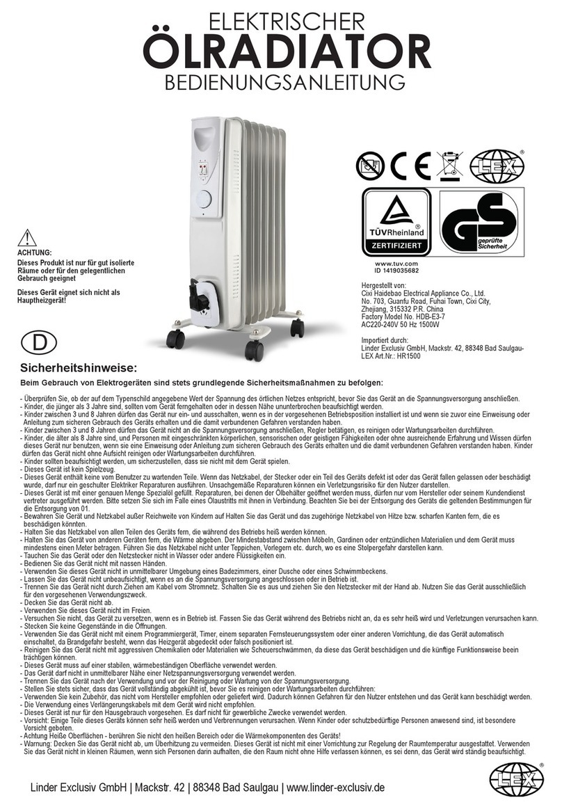 Lex HR1500 User manual