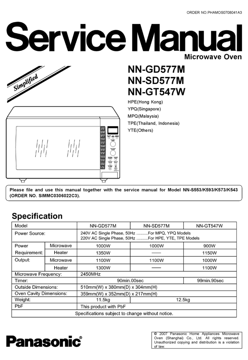 Panasonic NN-GD577M User manual