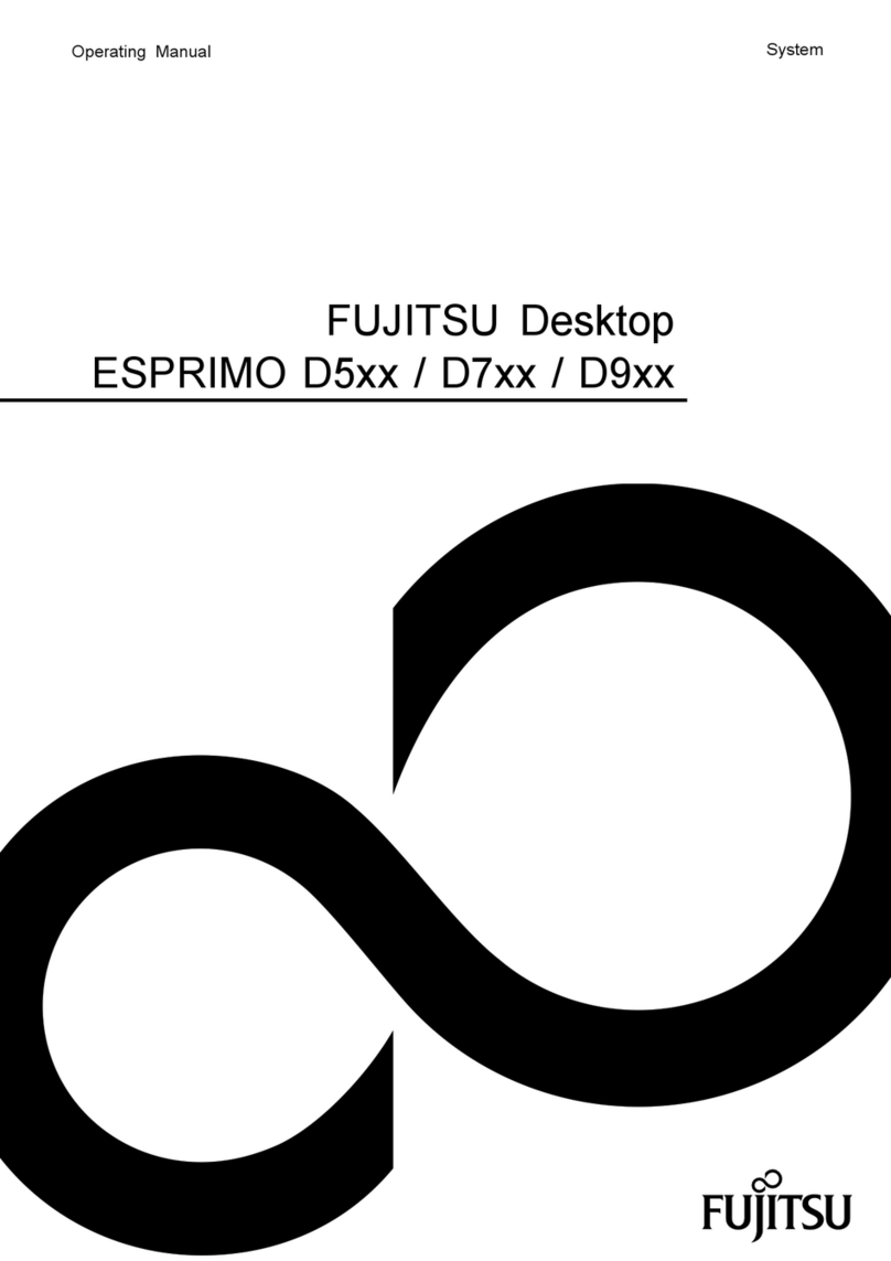 Fujitsu ESPRIMO D7 Series User manual