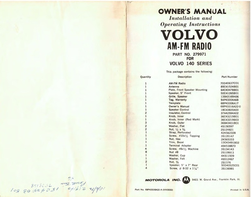 Volvo 279971 User manual