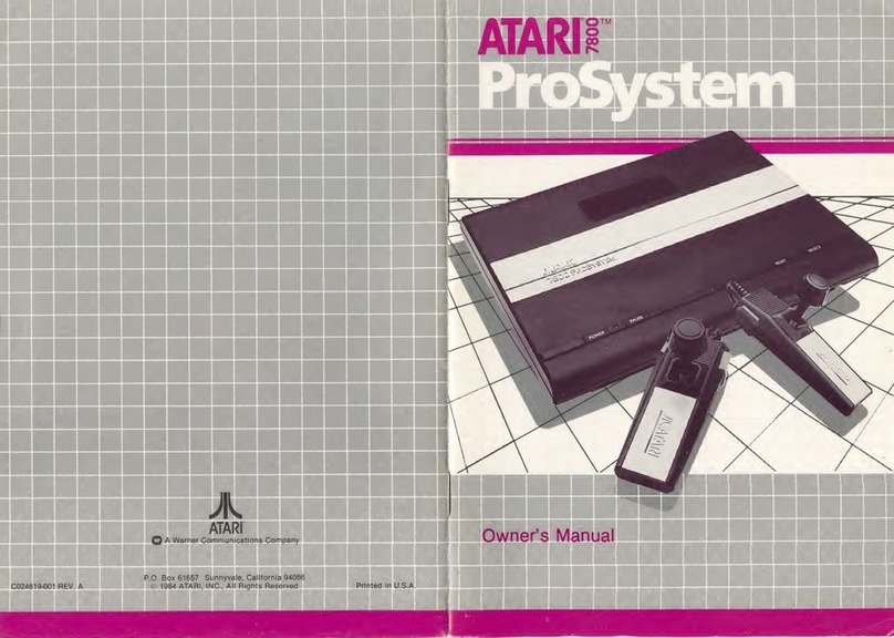 Atari 7800 ProSystem User manual