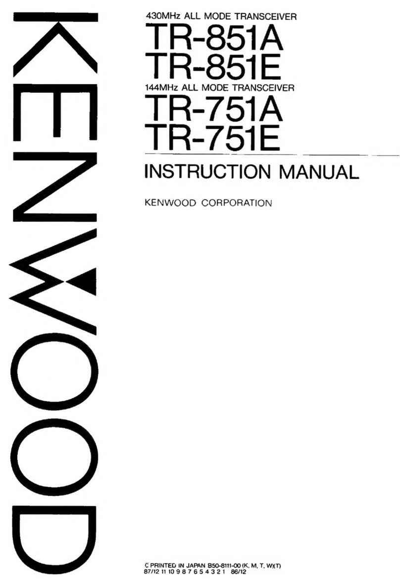 Kenwood TR-851A User manual