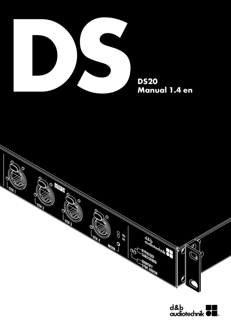 d & b audiotechnik DS User manual
