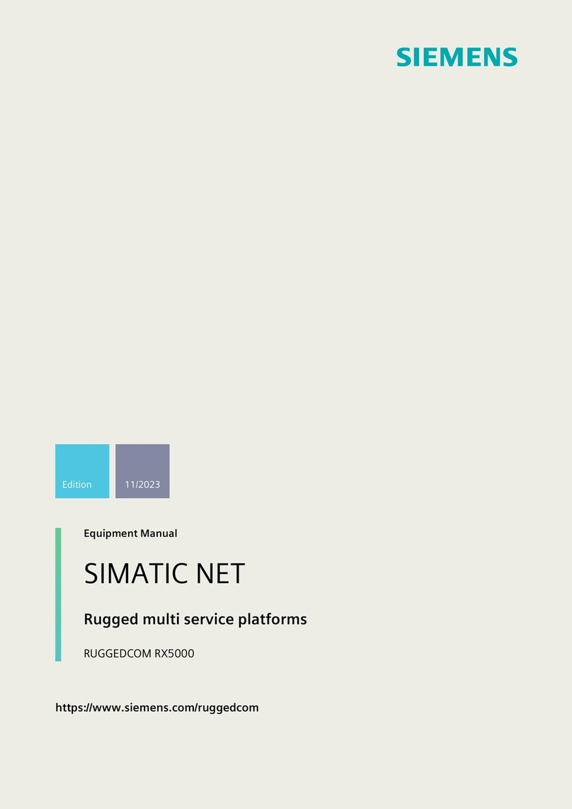 Siemens SIMATIC NET RUGGEDCOM RX5000 Technical Document