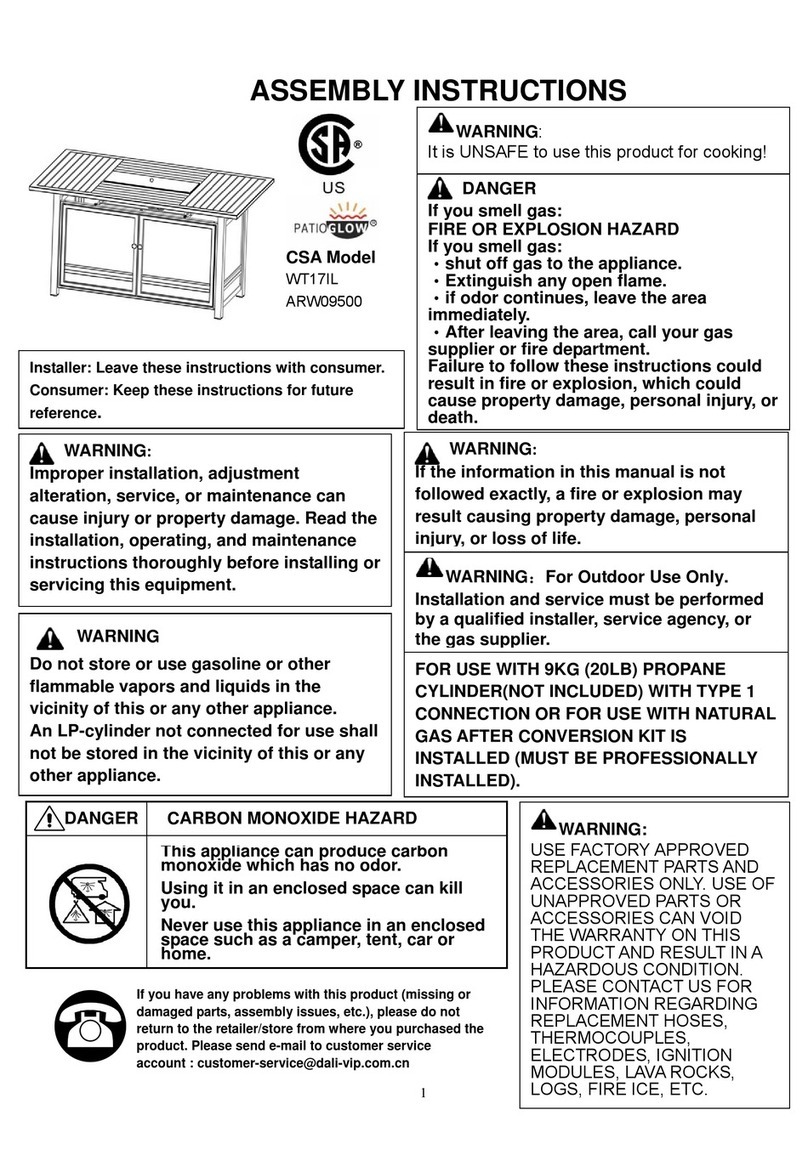 Patio Glow WT17IL User manual