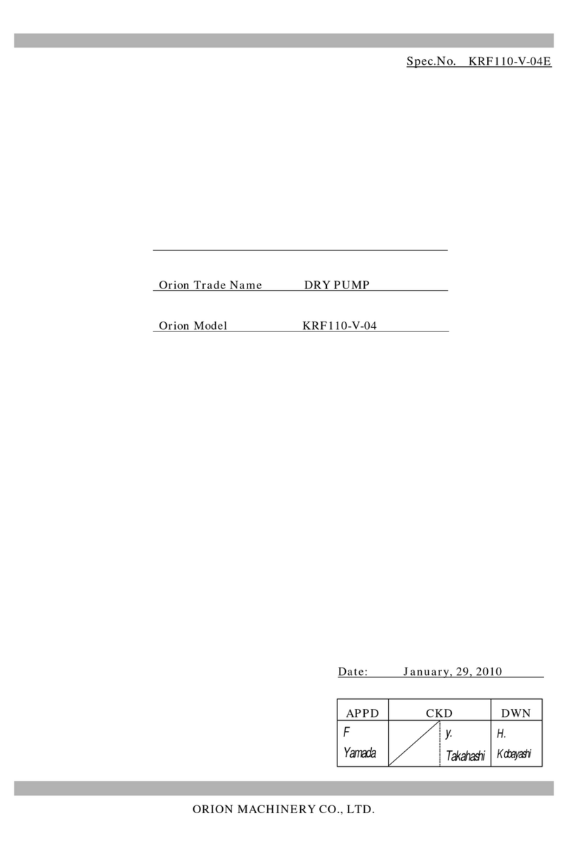 Orion KRF110-V-04E User manual