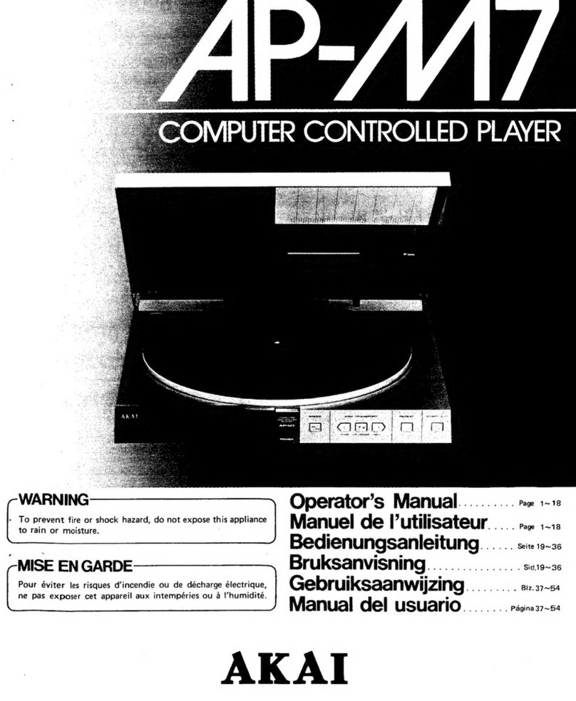 Akai AP-M7 User manual