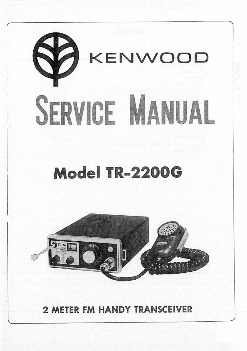 Kenwood TR-2200G User manual Kenwood TR-2200G User manual