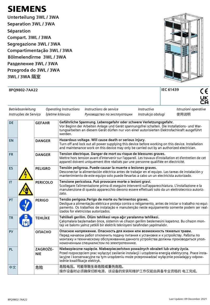 Siemens 8PQ9802-7AA22 User manual