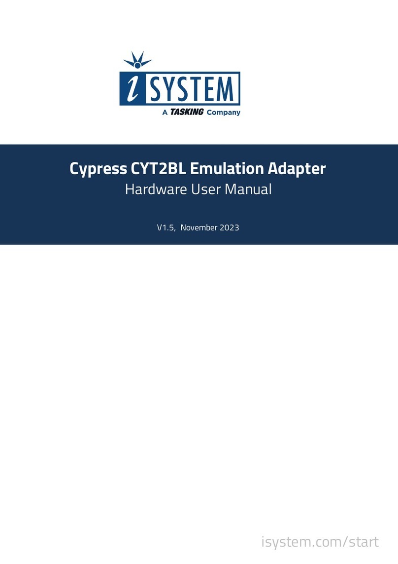 TASKING iSYSTEM Cypress CYT2BL Instructions for use