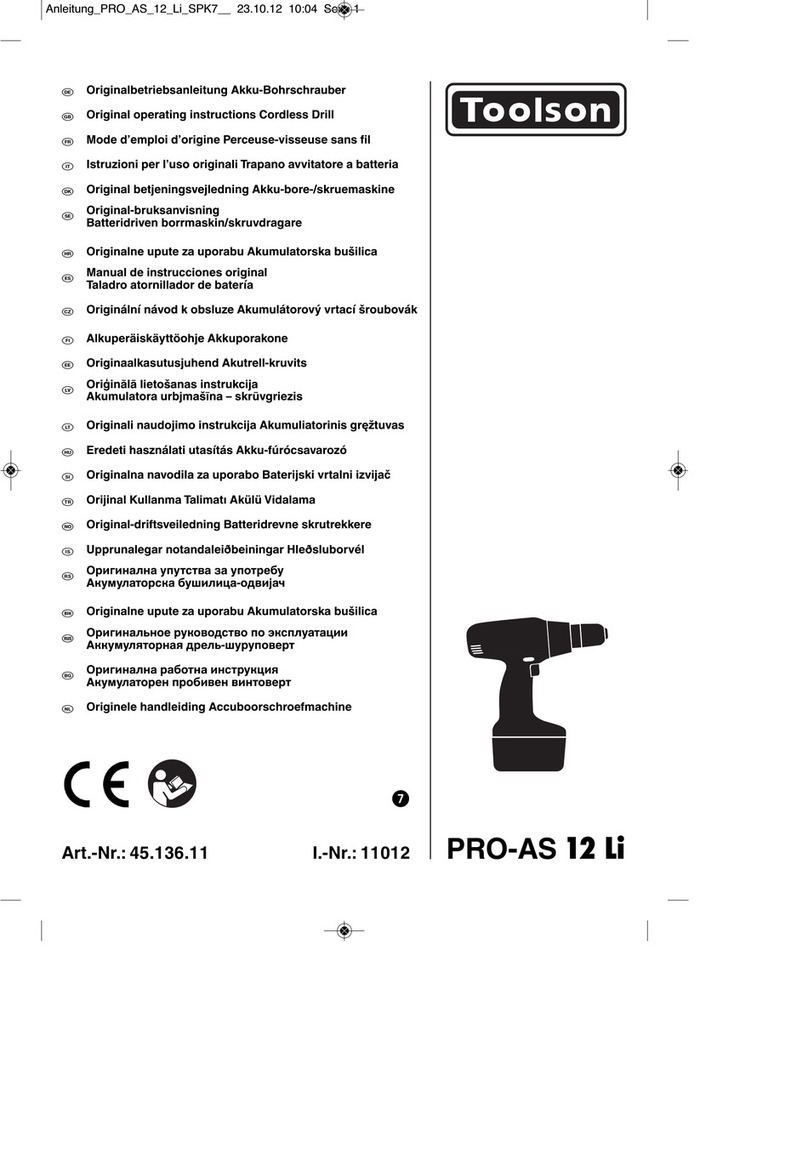 Toolson PRO-AS 12 Li User manual