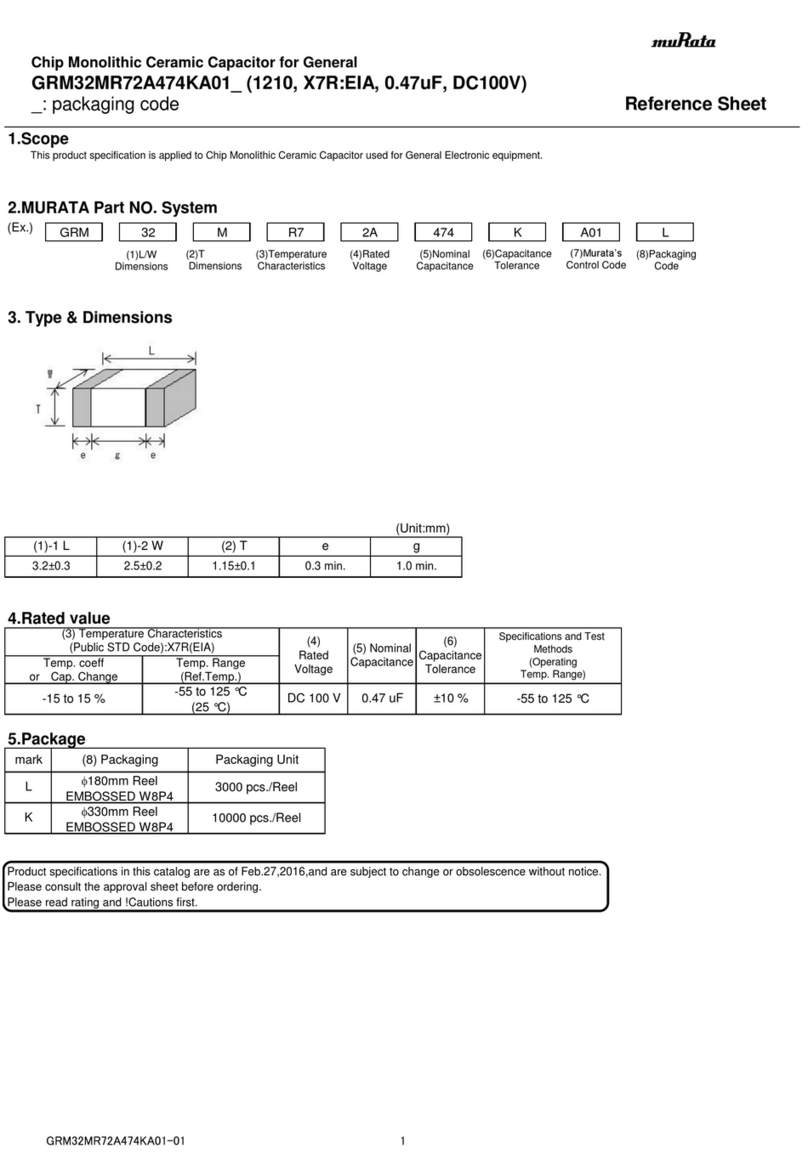Murata GRM32MR72A474KA01 Series User manual Murata GRM32MR72A474KA01 Series User manual