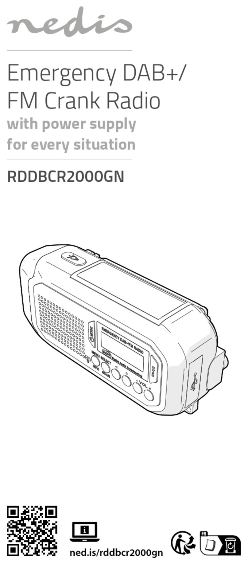 nedis RDDBCR2000GN User manual