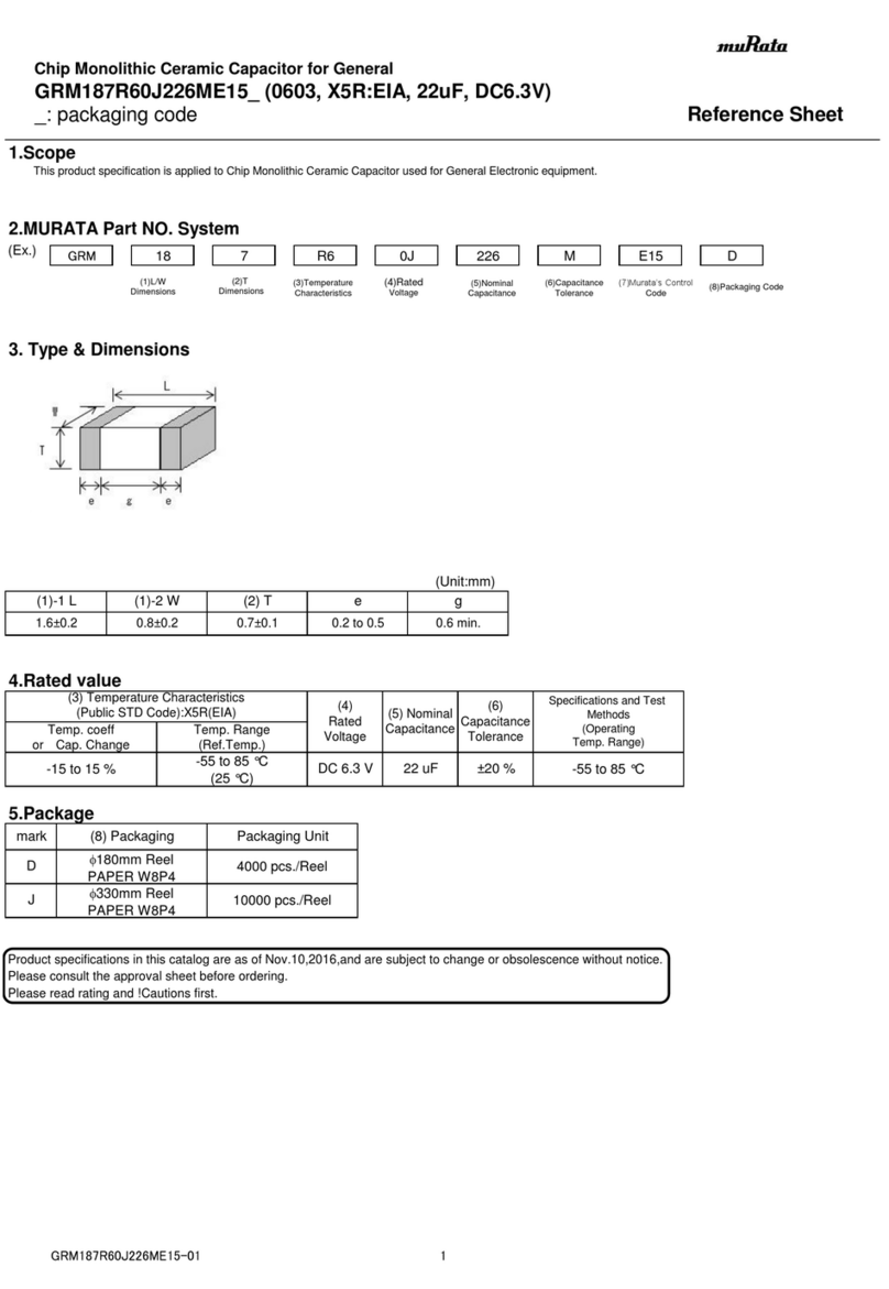 Murata GRM187R60J226ME15 Series User manual Murata GRM187R60J226ME15 Series User manual